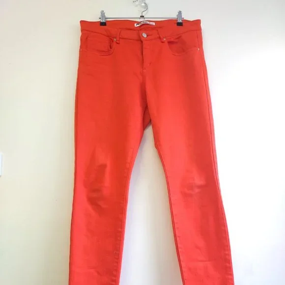 Size 12 Jag jeans in orange stretch - Picture 1 of 3